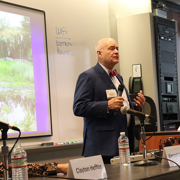 William Anaya moderating at the conference