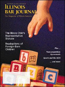 September 2001 Illinois Bar Journal Issue Cover