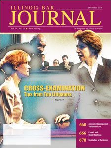 December 2006 Illinois Bar Journal Issue Cover