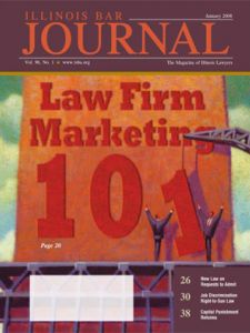 January 2008 Illinois Bar Journal Issue Cover