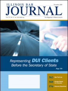 November 2009 Illinois Bar Journal Issue Cover