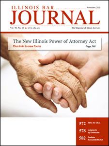 November 2010 Illinois Bar Journal Issue Cover