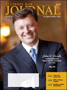 July 2011 Illinois Bar Journal Issue Cover
