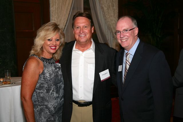 Brad Badgely, his wife Beth and ISBA President John Thies