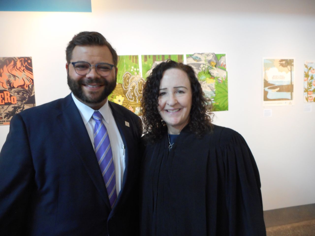 Circuit Judge Kate Watson and ISBA BOG Secretary, Wesley Gozia