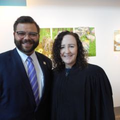 Circuit Judge Kate Watson and ISBA BOG Secretary, Wesley Gozia